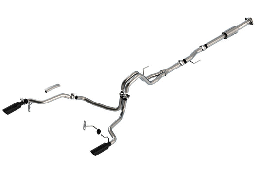 Borla 140864BC F-150 2021 2.7L/3.5L 4dr CC SB EC STB Lari/King R/Plinum/LTD 3/2.25 SRE CB AK BLK CHR Tips - #140864BC
