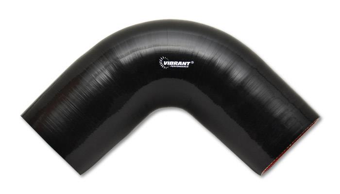 Vibrant 4 Ply Reinforced Silicone Elbow Connector - 3.25in I.D. - 90 deg. Elbow