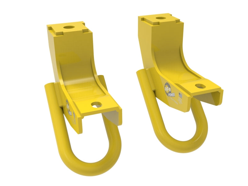 aFe Toyota Tundra 2022 V6-3.5L (tt) Front Tow Hook Yellow - #450-72T001-Y