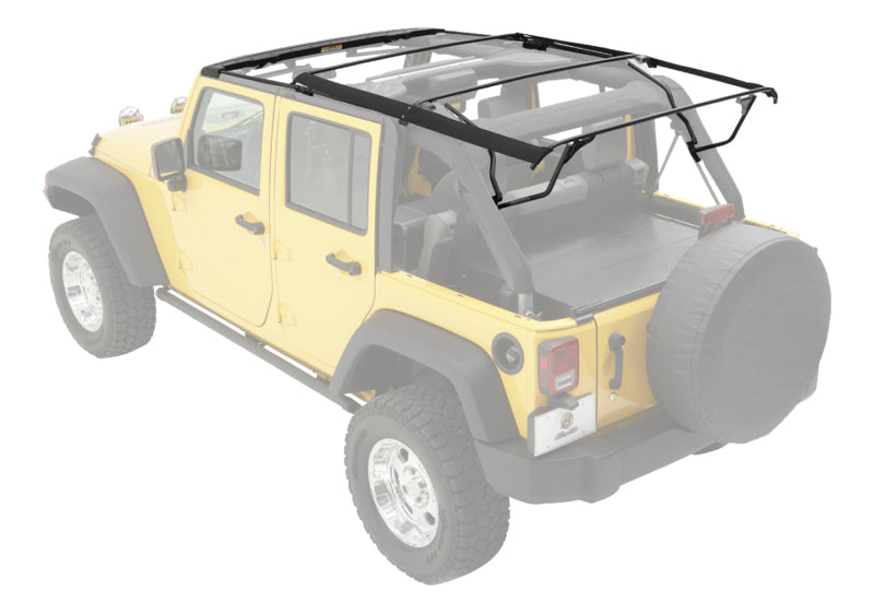 Bestop 07-18 Jeep Wrangler JK 4-Door Bow & Fdodge Rame Hardware Kit (Factory Style Replacement)