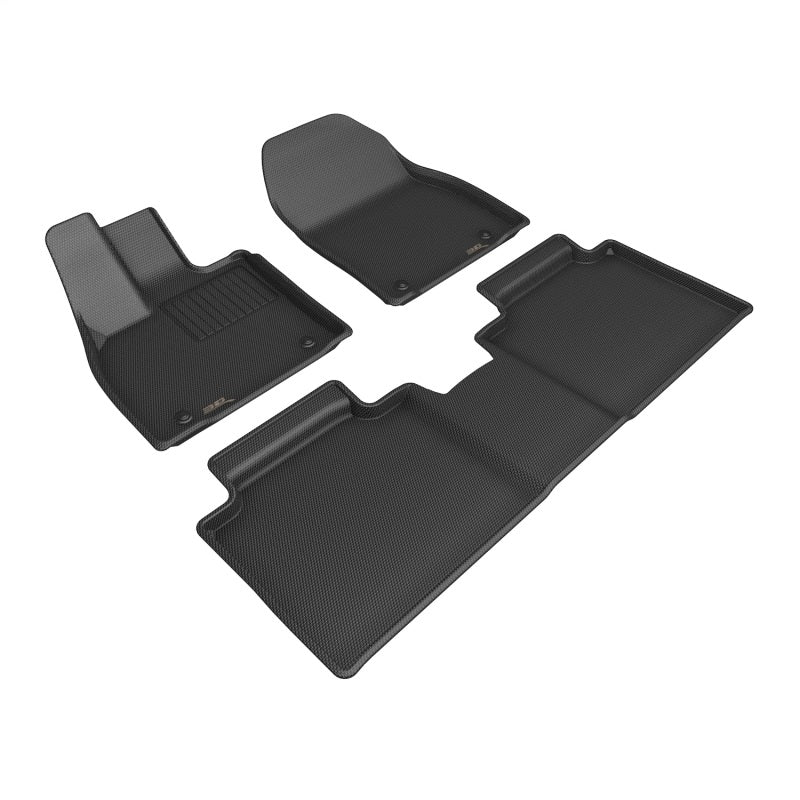 3D MAXpider Kagu Front & Rear Floor Mats for 2023 Lexus RZ Black