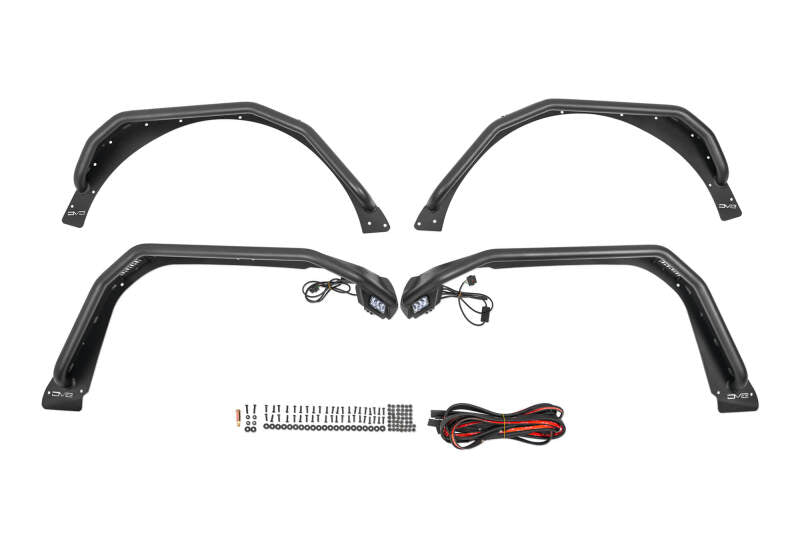 DV8 Offroad 18-23 Jeep Wrangler JL Spec Series Tube Fenders - #FDJL-06