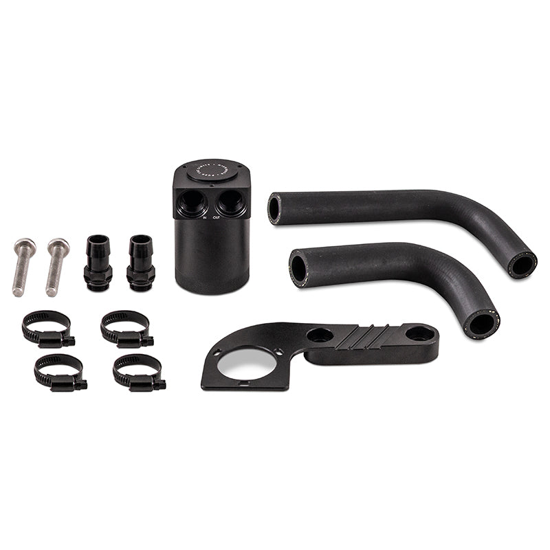 Mishimoto 2015+ BMW F8X M3/M4 Baffled Oil Catch Can - Wrinkle Black - #MMBCC-F80-15CBE