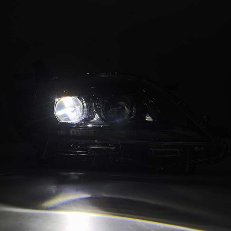 AlphaRex 880765 11-21 Toyota Sienna LUXX LED Projector Headlights Plank Style Alpha Black with Sequential Signal/DRL