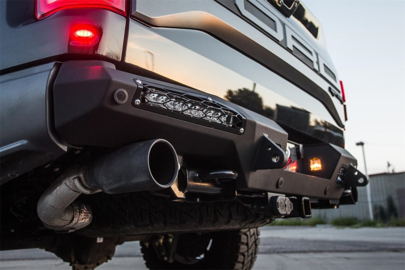 Addictive Desert Designs for 17-18 Ford F-150 Raptor HoneyBadger Rear Bumper w/ 10in SR LED Mounts