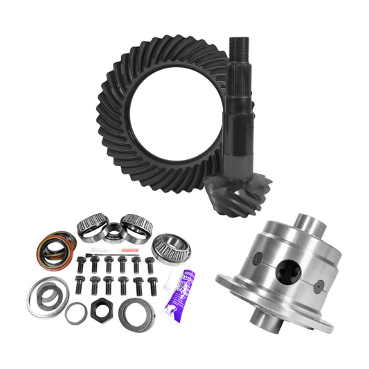 Yukon Gear & Axle YGK2179 11.25in Dana 80 3.73 Rear Ring & Pinion Install Kit 35 Spline Positraction 4.375in BRG