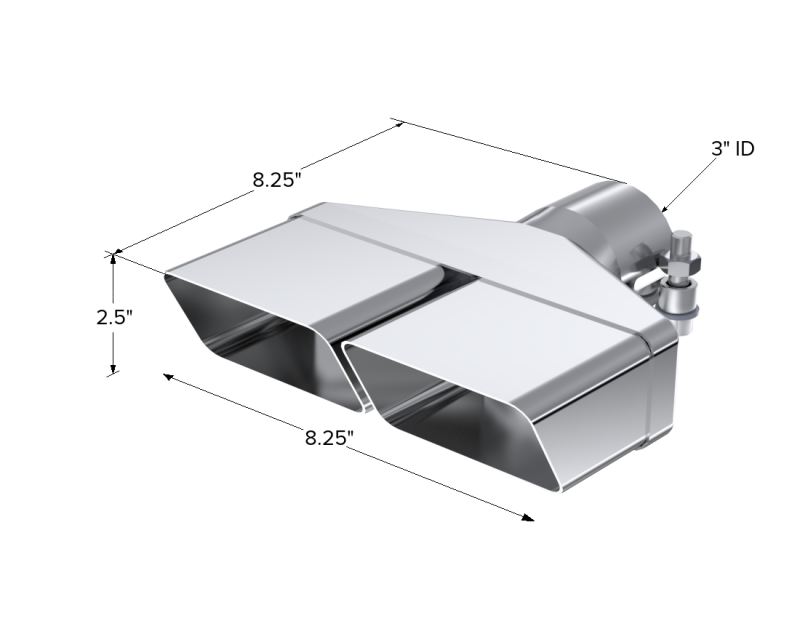 MBRP T5118 8-1/4in Rectangle Exhaust Tip