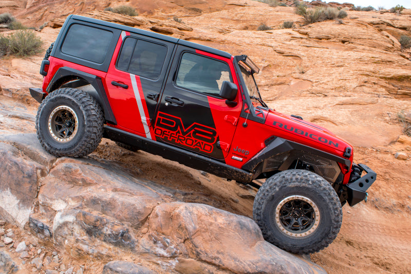 DV8 Offroad 2018+ Jeep Wrangler JL Armor Fenders w/ LED Turn Signal Lights - #FDJL-01