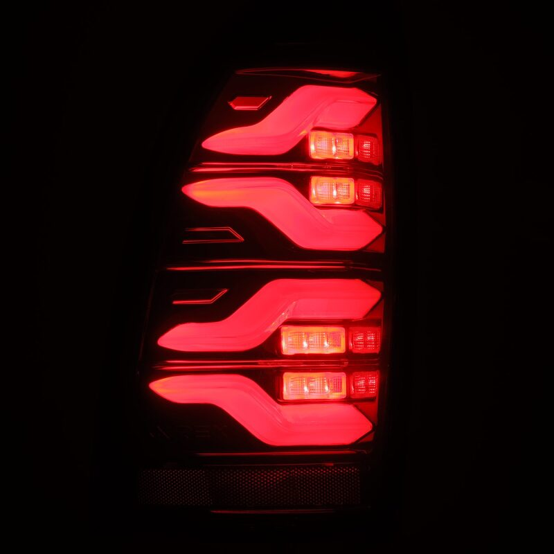 AlphaRex 680070 05-15 Toyota Tacoma LUXX LED Taillights Black/Red w/Activation Light/Sequential Signal