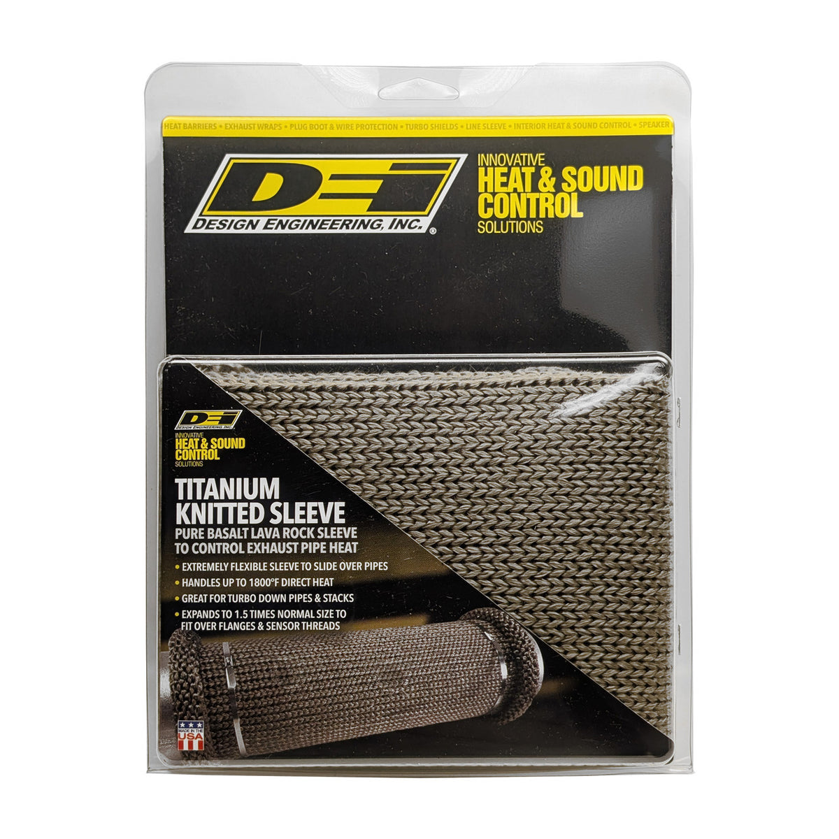 DEI Titanium 4in Knit Exhaust Sleeve - 36in