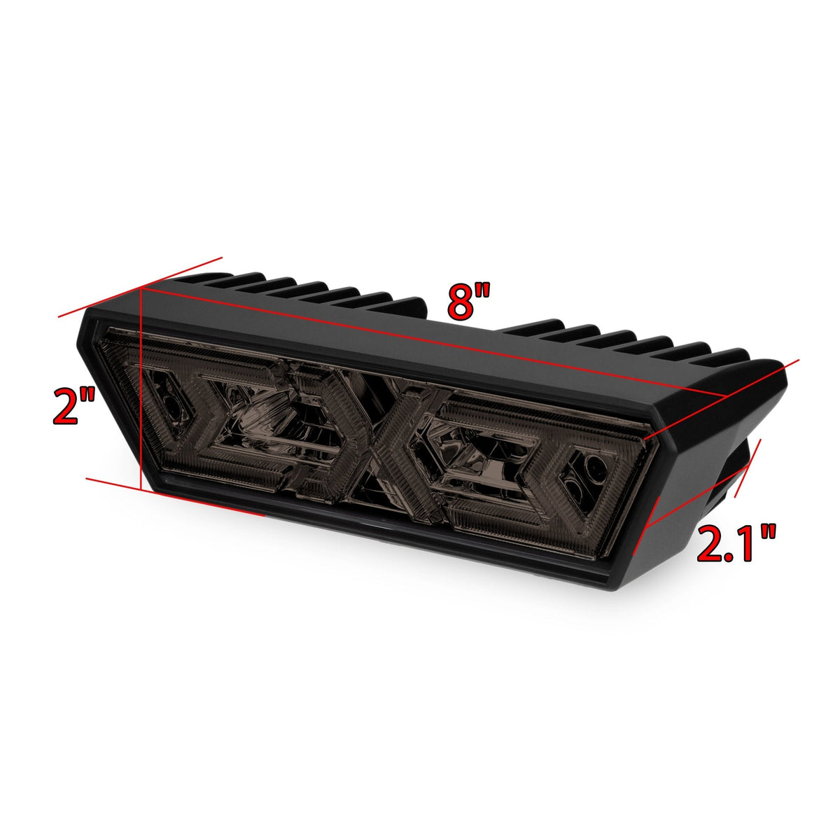 AlphaRex 940019 Arrow-X Universal Multi-Functional Off-Road LED Chase Light - Black Smoke