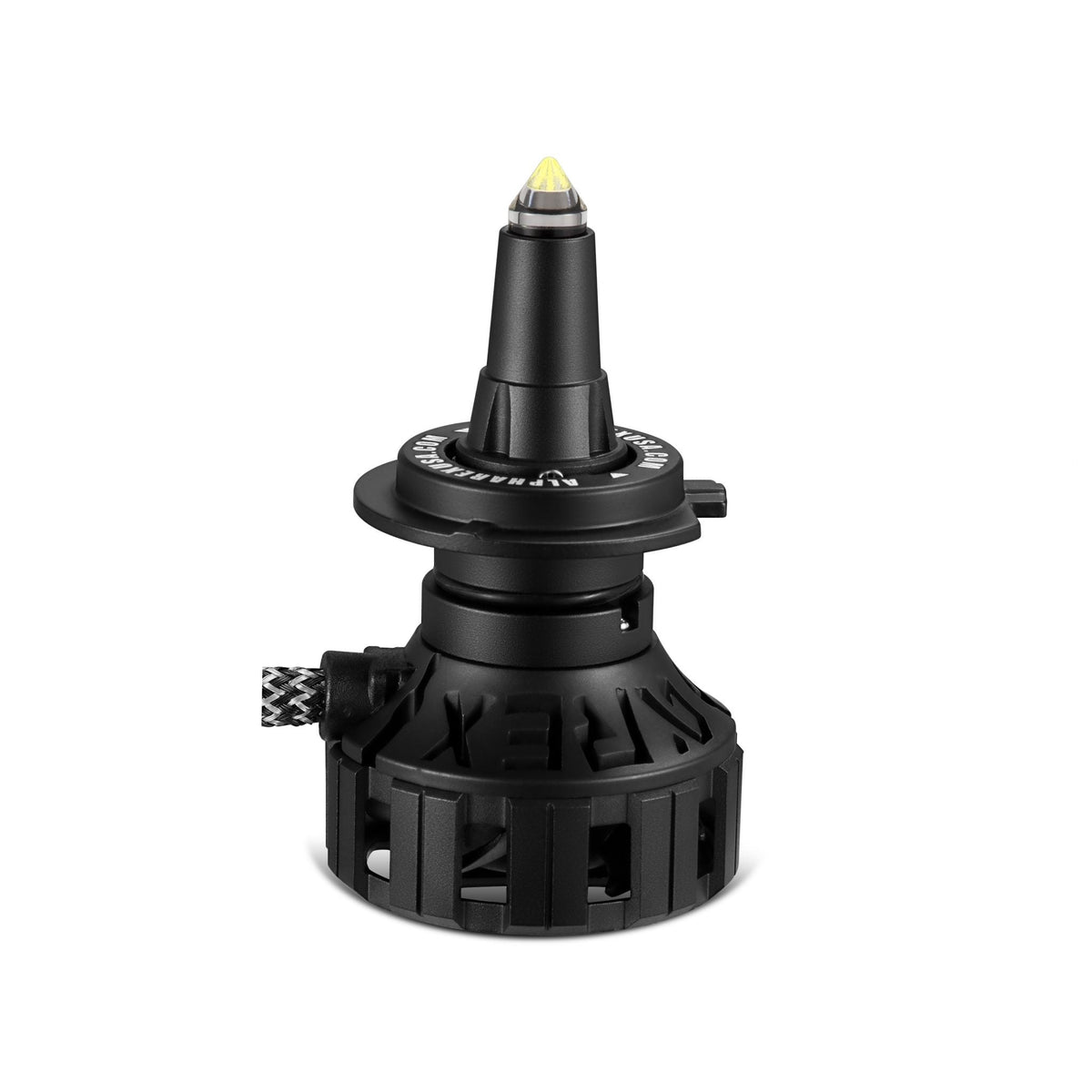 AlphaRex 110007 Black Ammo Panoramic LED Light Bulbs - H7