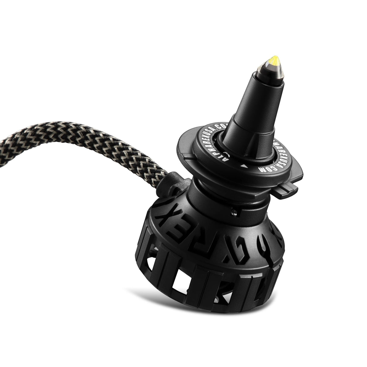 AlphaRex 110007 Black Ammo Panoramic LED Light Bulbs - H7