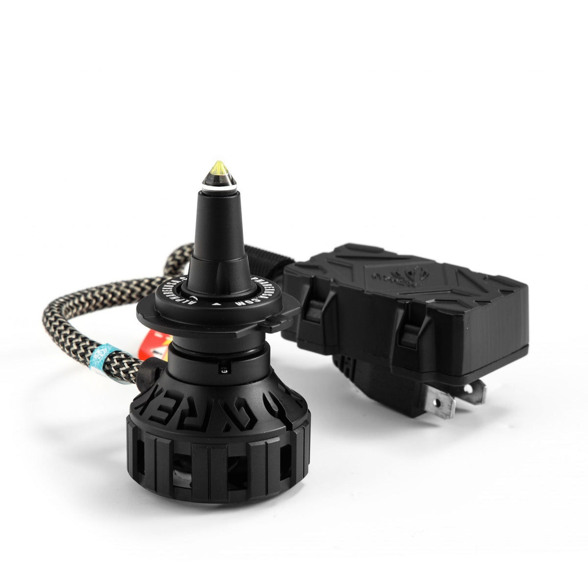 AlphaRex 110003 Black Ammo Panoramic LED Light Bulbs - 9006