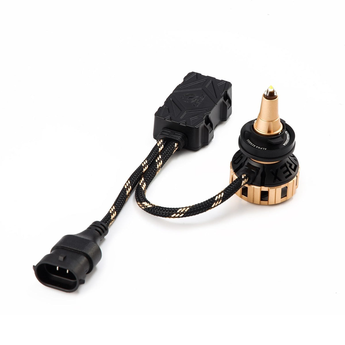 AlphaRex 110004 Gold Ammo Panoramic LED Light Bulbs - 9006
