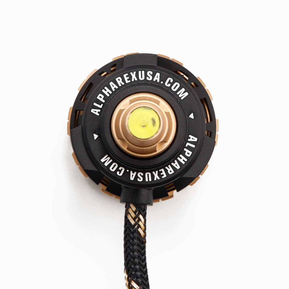 AlphaRex 110008 Gold Ammo Panoramic LED Light Bulbs - H7