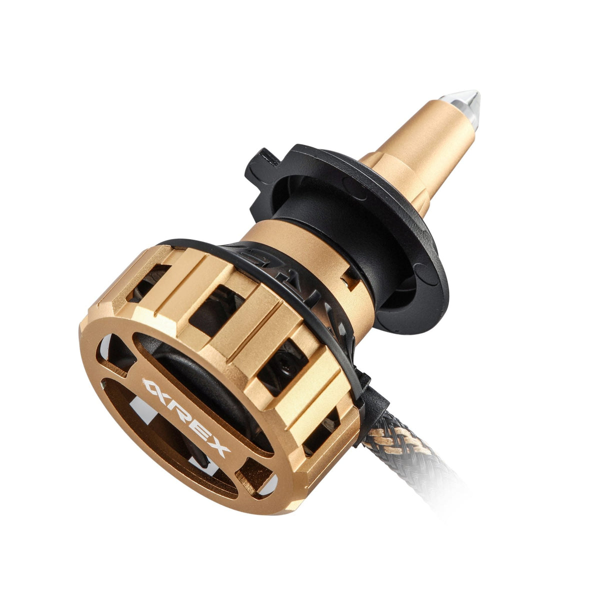 AlphaRex 110008 Gold Ammo Panoramic LED Light Bulbs - H7