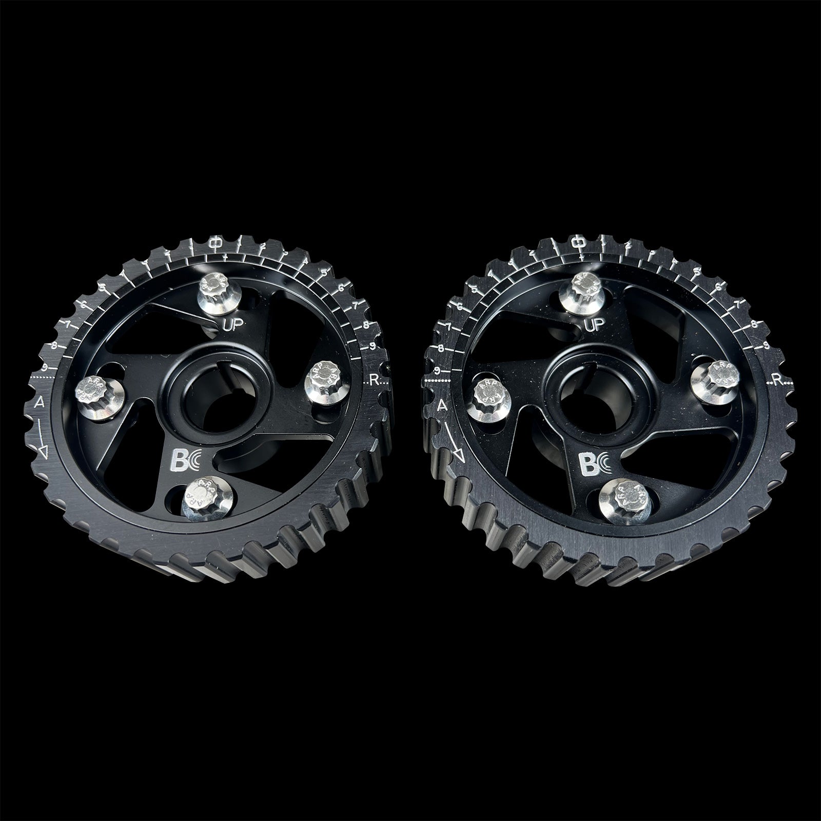 Brian Crower Honda B Series Adjustable Cam Gears - All Black BC8801B - Fits Acura