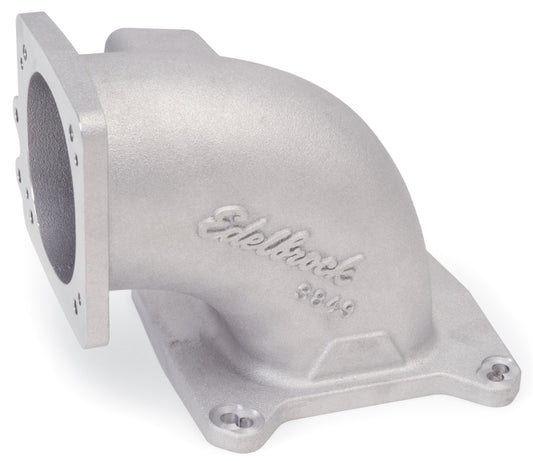 Edelbrock 3849 High Flow Intake Elbow 95mm Throttle Body to Square-Bore Flange As-Cast Finish