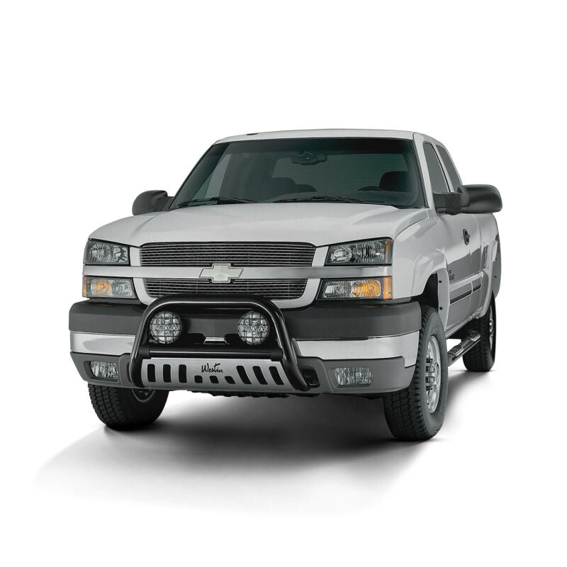 Westin 25-1955 Signature 3 Nerf Bars for 2001-2014 Chevrolet Silverado / GMC Sierra Black