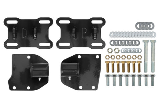 UMI Performance 4008-B LSX Motor Mounts Black for 1968-1972 GM A-Body
