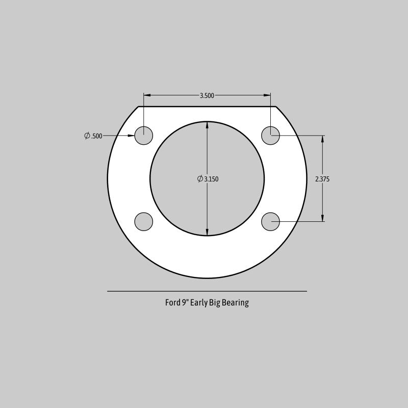 Baer Brakes Rear Ends w/ Ford 9in Early Big Bearing Housing Ends 13in SS4+ Rear SDZ Brake Kit - Blk — (5x5.00"BC)