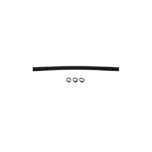 DeatschWerks Convoluted Tubing 230mm Length x 8mm ID Side 1 x 10mm ID Side 2 - Black