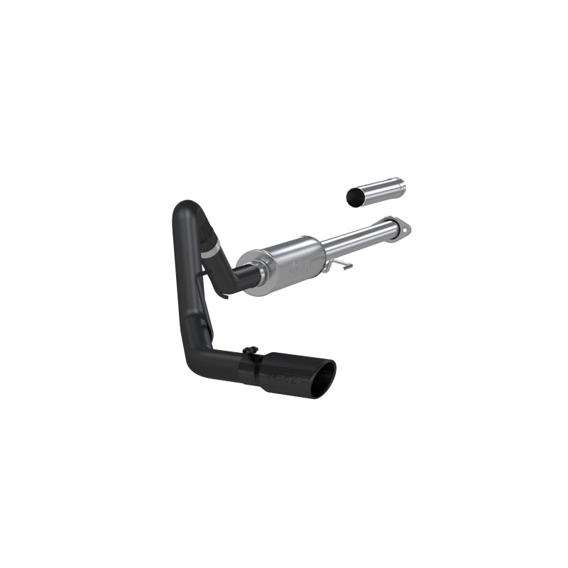 MBRP S5253BLK Armor BLK Cat-Back Exhaust - 3-Inch Single Side Exit | Black Coated Aluminized