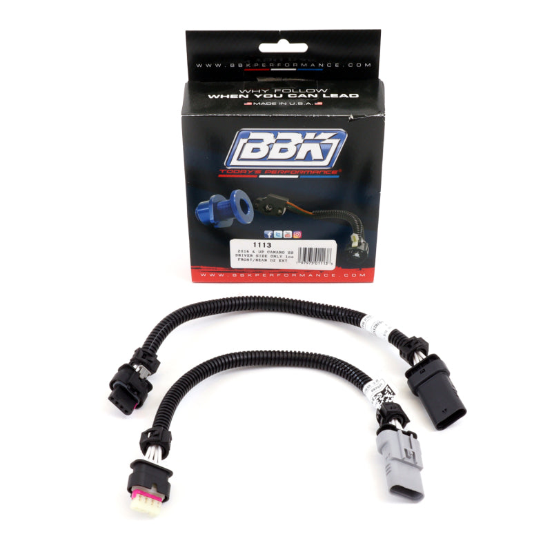 BBK Performance 1113 O2 Sensor Extension Harness for 2016-2024 Chevrolet Camaro 6.2L Automatic Only