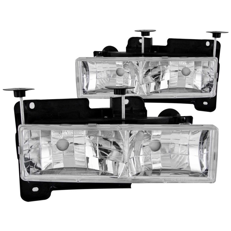 ANZO 1988-2000 Chevrolet C3500 Crystal Headlights