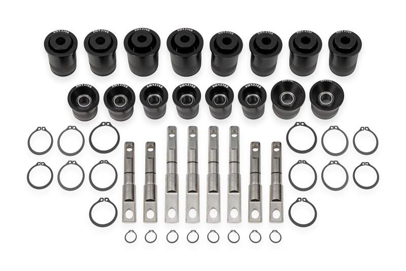 BMR 2014-2019 Chevrolet Corvette C7 Front & Rear Control Arm Bearing Kit - Black Anodized