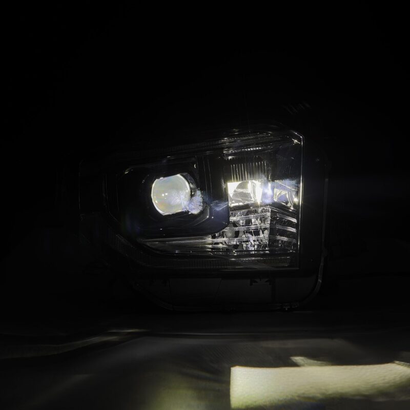 AlphaRex 880836 14-21 Toyota Tundra LUXX-Series LED Projector Headlights Alpha-Black with Activation Light & Sequential Signal + DRL