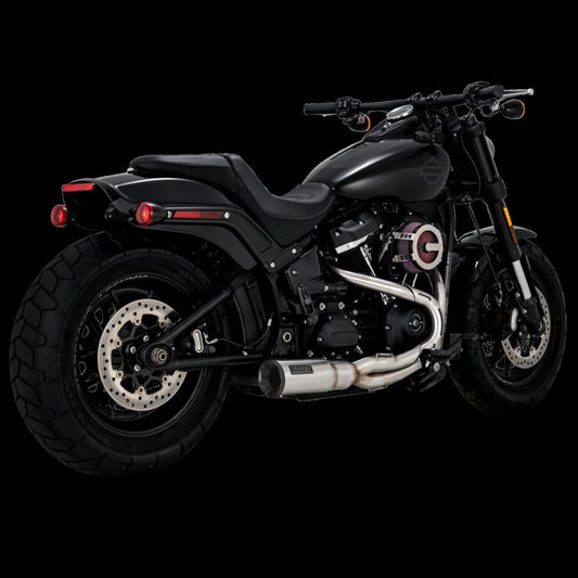 Vance & Hines 27331 Hi-Output 2-1 PCX Exhaust Brushed for 2018-2024 Harley-Davidson Softail