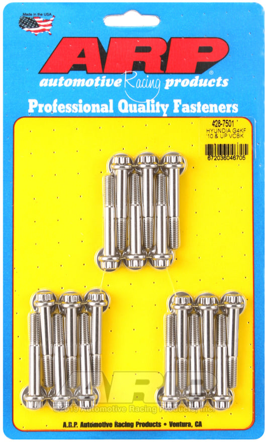 ARP 428-7501 for Hyundai Genesis G4KF 2L 2010 and Newer Valve Cover Bolt Kit