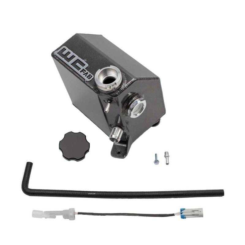 Wehrli Custom Fabrication WCF100433-FB Factory Location Coolant Tank Kit Flat Black for 2017-2019 Chevrolet Silverado / GMC Sierra 2500 HD / 3500 HD L5P Duramax