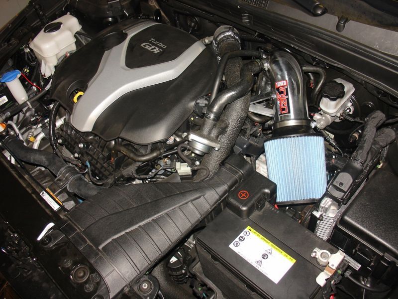 Injen 2011-14 Hyundai Sonata/Kia Optima 2.0L Turbo Polished Short Ram Intake - #SP1330P