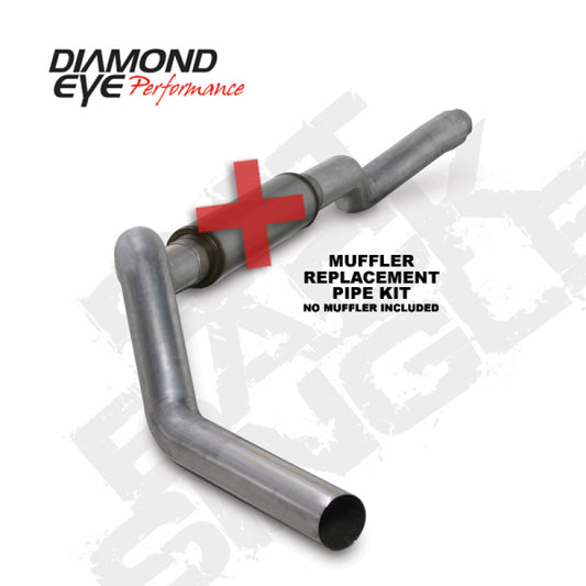 Diamond Eye K5126A-RP 5in Cat-Back Exhaust Muffler Replacement Pipe - 2006-2007 Chevrolet Silverado 2500 HD/3500/3500 HD; 2006-2007 GMC Sierra 2500 HD/3500 | Aluminized