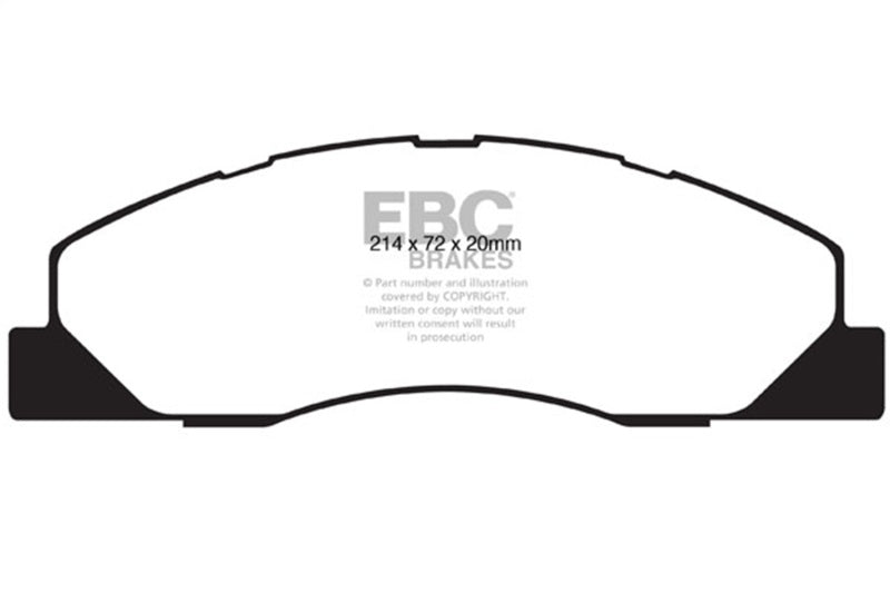 EBC 09-11 Dodge Ram 2500 Pick-up 5.7 2WD/4WD Extra Duty Front Brake Pads ED91847