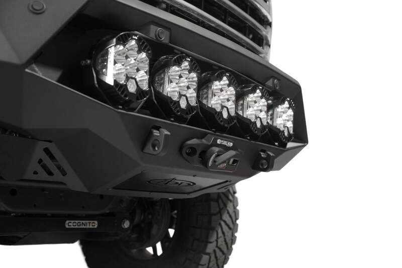 Addictive Desert Designs 1-5/16in Winch Fairlead Plate w/ Recessed Round End Hook - Black