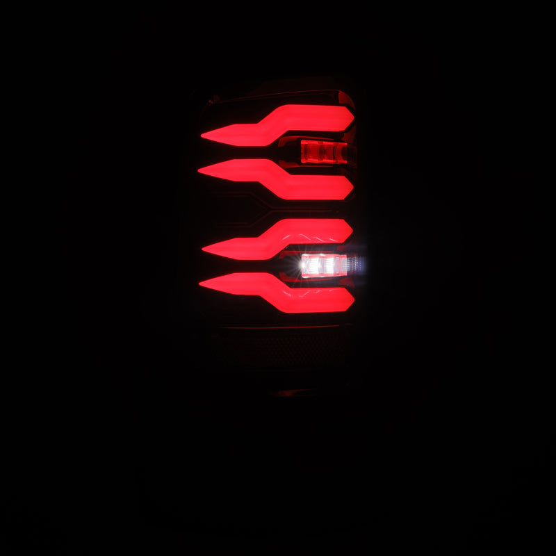 AlphaRex 643003 94-01 Dodge Ram 1500/2500/3500 LUXX-Series LED Tail Lights - Black/Red