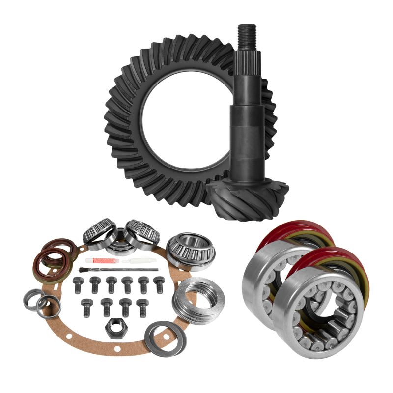 Yukon Gear & Axle YGK2034 8.6in for GM 4.56 Rear Ring & Pinion Install Kit Axle Bearings and Seal
