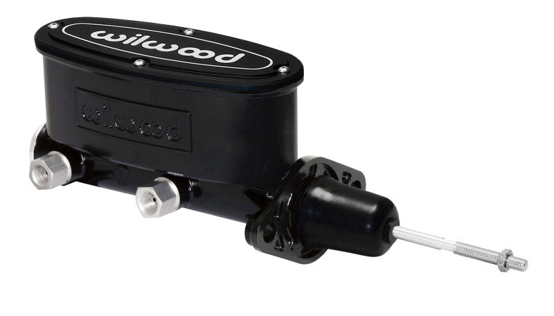 Wilwood High Volume Tandem Master Cylinder - 15/16in Bore Black-W/Pushrod - #260-13375-BK