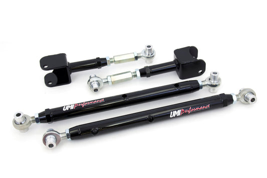 UMI Performance 402719-B Double Adjustable Upper/Lower Rear Control Arms Black