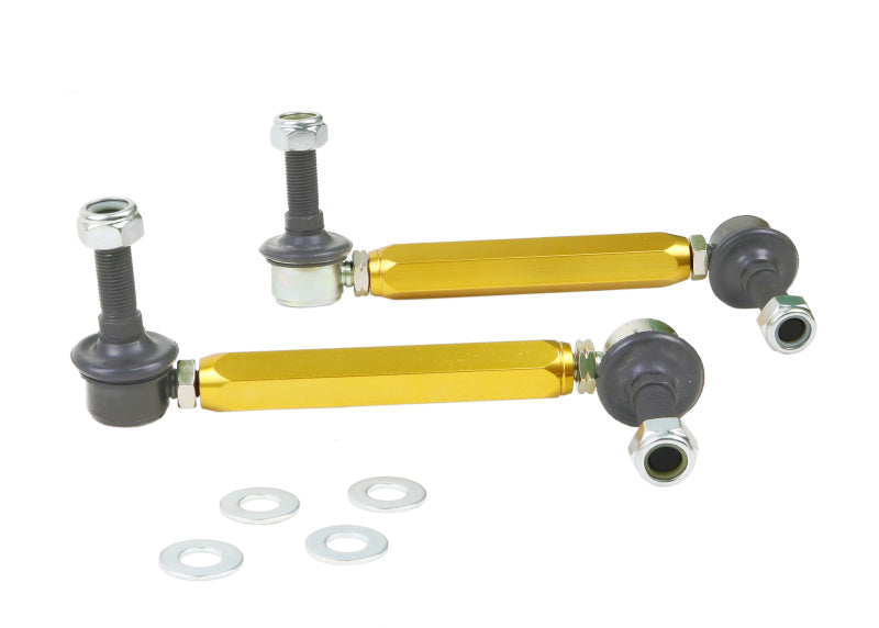 Whiteline KLC180-335 Universal Sway Bar Link Assembly Heavy Duty 330mm-355mm Adjustable Steel Ball for 2008-2019 Mercedes-Benz C300, 2008-2019 Mercedes-Benz C63 AMG, 2003-2012 Land Rover Range Rover and More