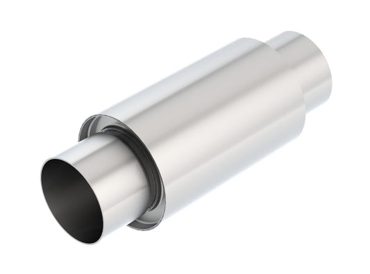 Borla 40004S 3 -1/2in In/Out x 5in Round x 8in Long XR-1 Sportsman Shorty Racing Muffler - #40004S