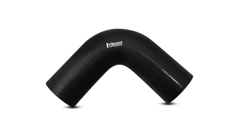 Vibrant 4 Ply Reinforced Silicone Elbow Connector - 1.25in ID x 8in Leg 90 Deg