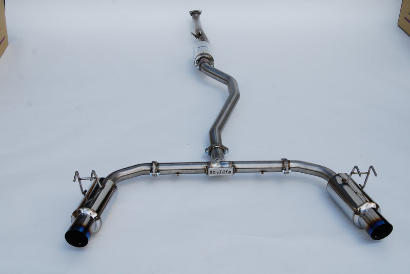 Invidia HS22HS4GD1STL 22-Up Honda Civic Si Integra Base Dual N1 Titanium tip Cat-back Exhaust