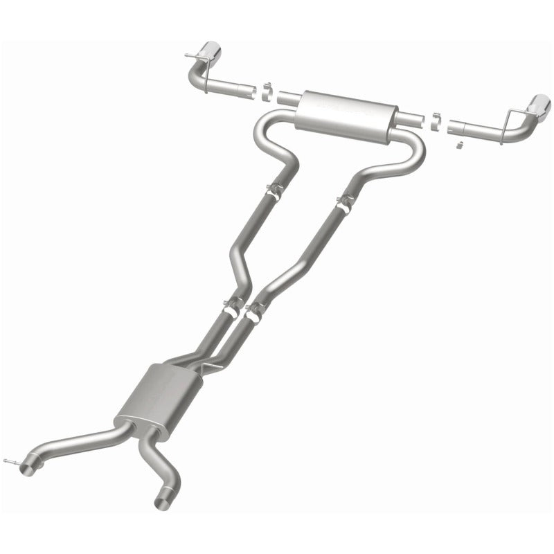 MagnaFlow 15085 07 Audi Q7 V8 4.2L Dual Split Rear Exit Stainless Cat-Back Perf Exhaust - #15085