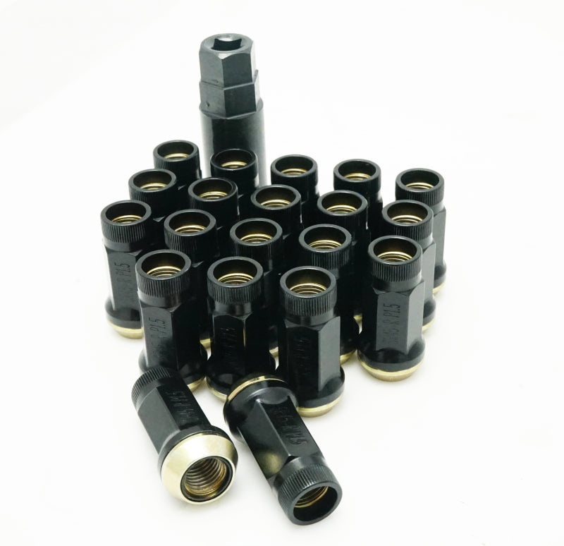 Wheel Mate 32936B Muteki SR45R Lug Nut Kit Black M12x1.50
