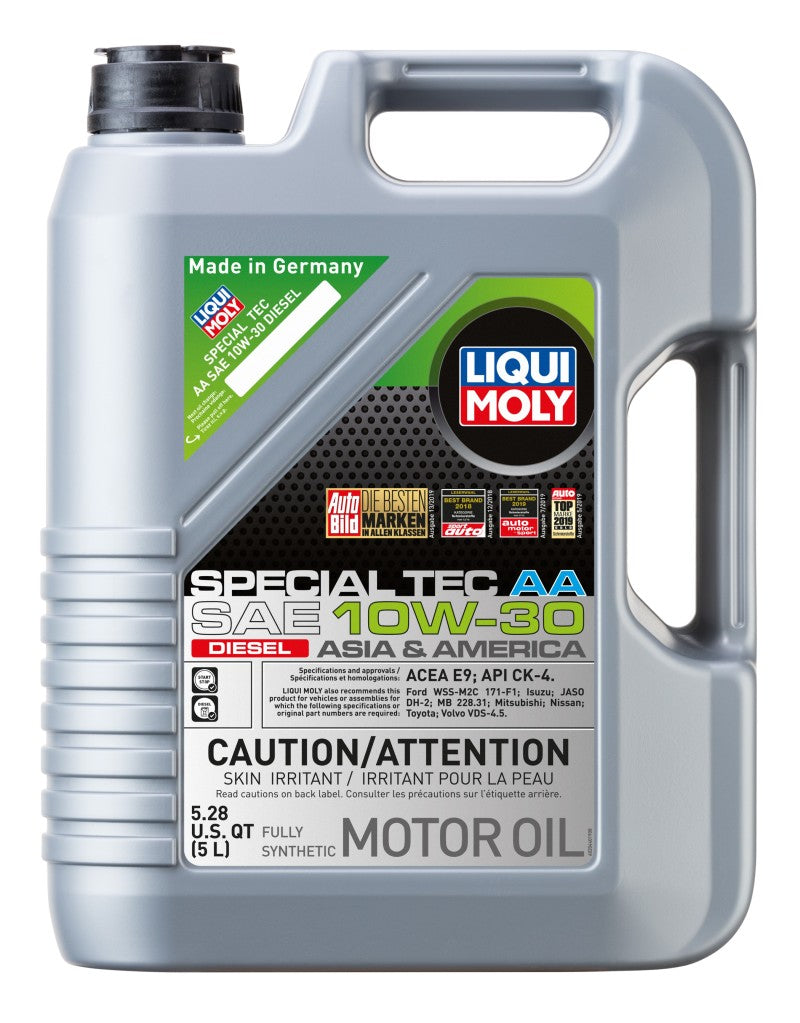 LIQUI MOLY 5L Special Tec AA Motor Oil SAE 10W-30 Diesel (20440) - Pack of 4